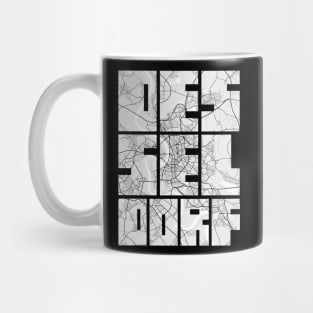 Dusseldorf, Germany City Map Typography - Light Mug
